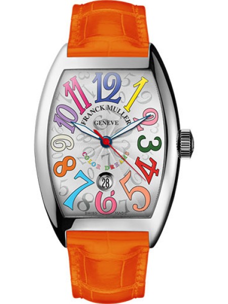 Franck Muller Style No: 9880 SC DT COL DRM AC White Orange